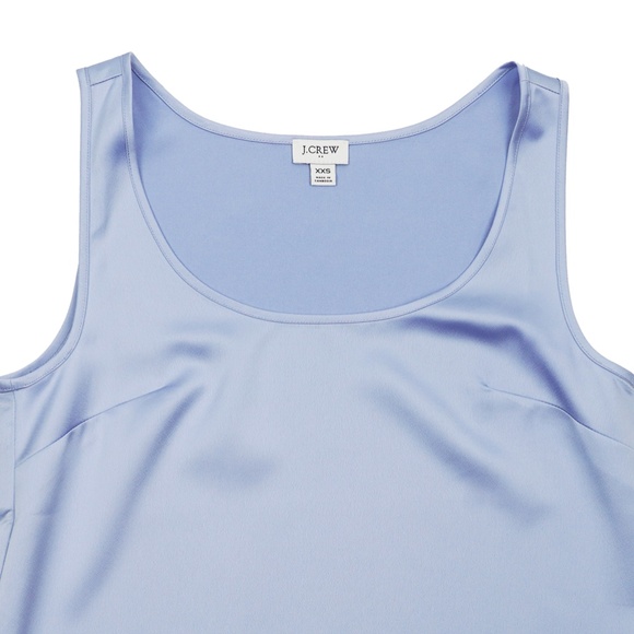 J.CREW Size XXS Scoopneck Shell Top in Peri Blue $69 CC817 - Picture 3 of 4